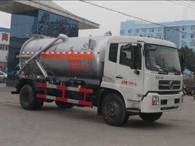 国五东风天锦8-10方吸污车