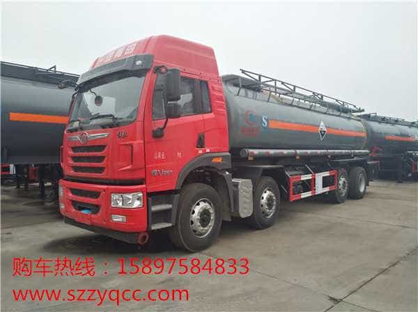 程力威牌CLW5314GFWC5型腐蚀性物品罐式运输车