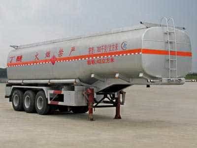 程力威牌CLW9404GRY型易燃液体罐式运输半挂车