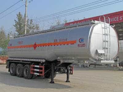 程力威牌CLW9405GRYA型易燃液体罐式运输半挂车