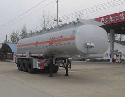 程力威牌CLW9406GRYA型易燃液体罐式运输半挂车