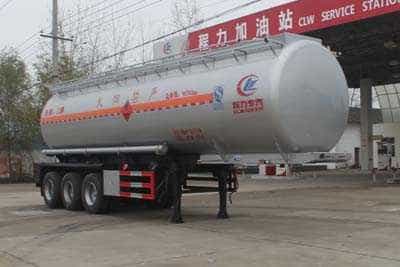 程力威牌CLW9409GRY型易燃液体罐式运输半挂车