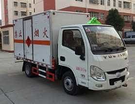 程力威牌CLW5032XRQSH5型易燃气体厢式运输车