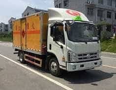 程力威牌CLW5041XRQB5型易燃气体厢式运输车