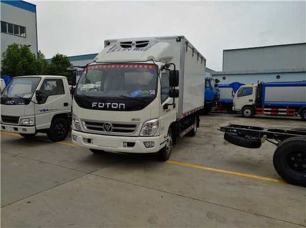 福田奥铃冷藏车4.1米货厢价格12.39~13.79