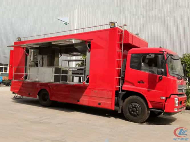 东风天锦餐饮车,天锦炊事车